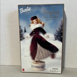 Barbie Victorian Ice Skater Special Edition  Mounts on Music Box & Rotates
